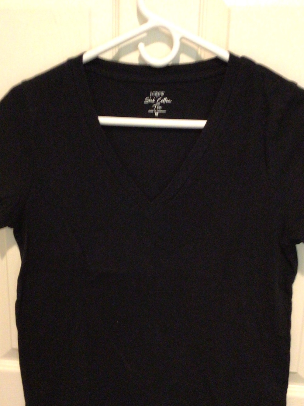 J. Crew Black V-Neck Short Sleeve Tee